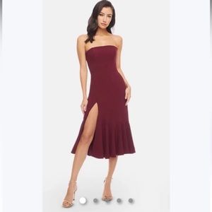 Strapless Midi Dress